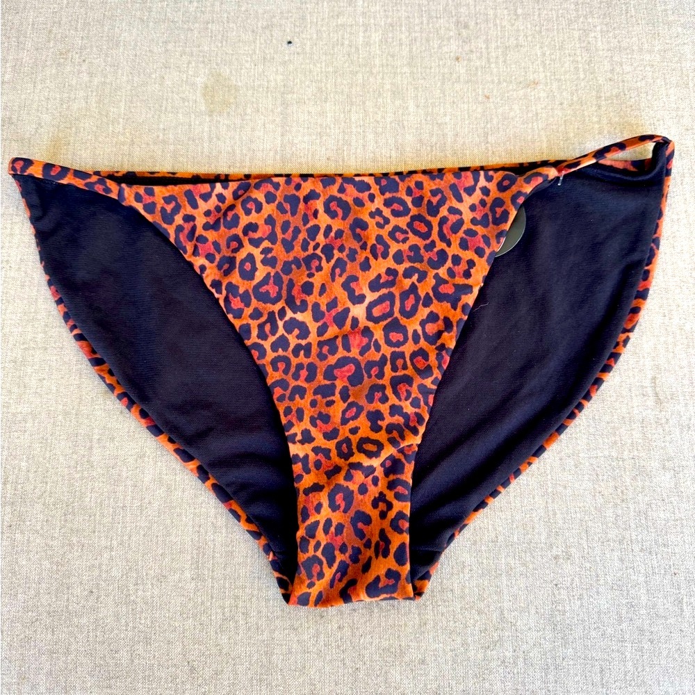 No Boundaries, Leopard Print, Bikini Bottoms, Size Large 11/13